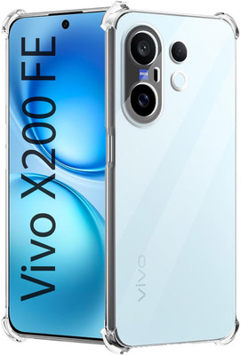 S-Softline Back Cover for Vivo X200 FE 5G, pocket-friendly Slim profile(Transparent, Silicon, Pack of: 1)