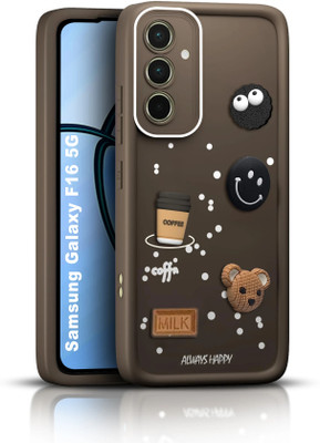 AuraX Back Cover for Samsung Galaxy F16 5G(Brown, Flexible, Silicon, Pack of: 1)