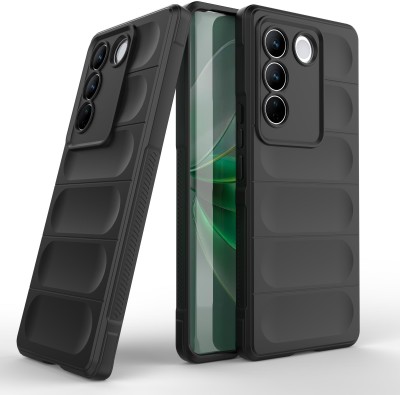 PrimeLike Back Cover for Vivo V27 Pro 5G(Black, Microfiber Lining, Silicon, Pack of: 1)