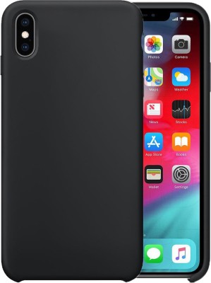 HSRPRO Back Cover for Apple iPhone XS Max(Black, Shock Proof, Silicon, Pack of: 1)