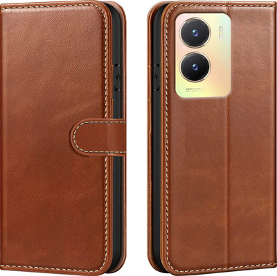 Forego Back Cover for vivo Y56 5G(Brown, Cases with Holder, Pack of: 1)