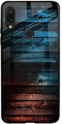 QRIOH Glass Back Cover for Mi Redmi Note 7S(Multicolor, Grip Case, Pack of: 1)