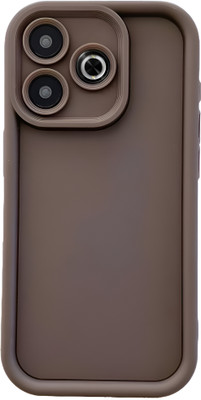 SCALEBEE Back Cover for Mi Redmi 13 5G / Poco M6 Plus 5G Soft Shockproof Silicone Matt Finish Phone Case(Brown, Flexible, Silicon, Pack of: 1)