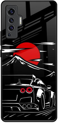 Hocopoco Back Cover for Vivo X50(Black, Grip Case, Pack of: 1)