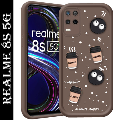 BOZTI Back Cover for Realme 8s 5G(Brown, 3D Case, Pack of: 1)