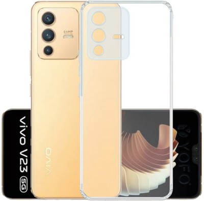 S-Hardline Back Cover for Vivo V23 Pro 5G, Buffed corners to protect from shocks and dents(Transparent, Pack of: 1)