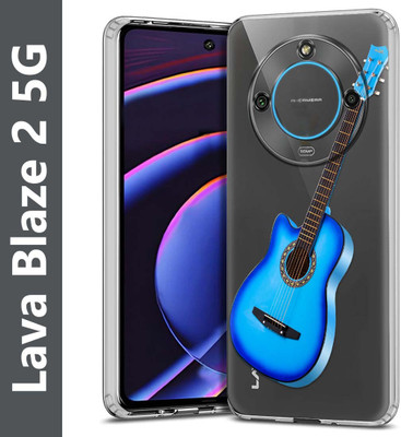 Flipkart SmartBuy Back Cover for Lava Blaze 2 5G(Black, Blue, Silicon, Pack of: 1)