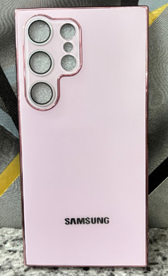 ICONICMOBILE Back Cover for Samsung Galaxy S24 Ultra|Camra Bumper Protector|Shock Proof|Protective Back Cover(Pink, Grip Case, Pack of: 1)