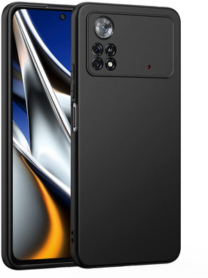 TheApallio Back Cover for Poco X4 Pro 5G(Black, Flexible, Pack of: 1)
