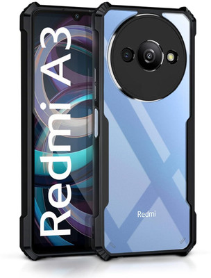 THE MAHARAJA Back Cover for Crystal Clear Case for Mi Redmi A3, A3X / Poco C61 | 360 Degree Protection, Shock Proof Design(Transparent, Flexible, Pack of: 1)