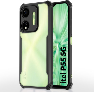 ADI Creations Back Cover for itel P55 5G(Black, Camera Bump Protector, Pack of: 1)