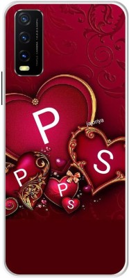 VS PRINT LINK Back Cover for VIVO Y20G \ V2037 \ PS, P LOVES S, PS NAME, PS Love Printed(Red, Hard Case, Pack of: 1)