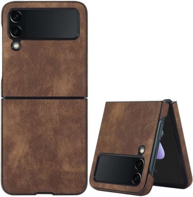 HITFIT Back Cover for Samsung Galaxy Z Flip4 5G(Brown, Shock Proof, Pack of: 1)