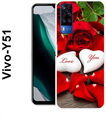 MOBIFLY Back Cover for VIVO Y51L(Red, Flexible, Pack of: 1)