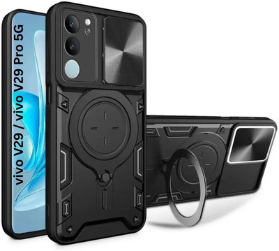 Flipkart SmartBuy Back Cover for vivo V29 5G(Black, Rugged Armor, Pack of: 1)