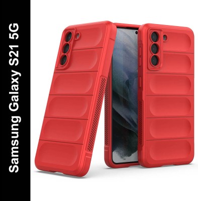 Casotec Back Cover for Samsung Galaxy S21 5G(Red, Silicon, Pack of: 1)
