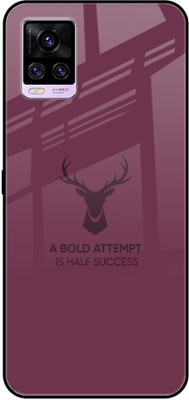 Hocopoco Back Cover for Vivo V20(Maroon, Grip Case, Pack of: 1)