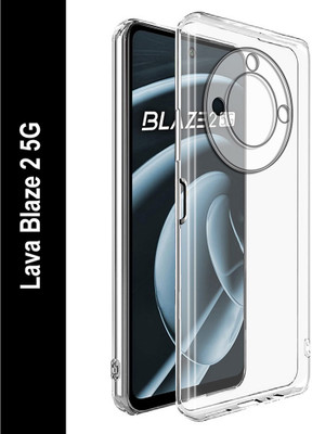 Flipkart SmartBuy Back Cover for Lava Blaze 2 5G(Transparent, Silicon, Pack of: 1)