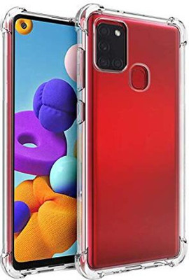 SRT Back Cover for Samsung Galaxy A21s(Transparent, Camera Bump Protector, Pack of: 1)