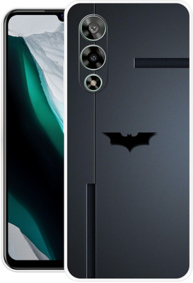 FEBOS Back Cover for Lava Storm 5G, Dc, Batman, Logo, Design(Black, Flexible, Pack of: 1)
