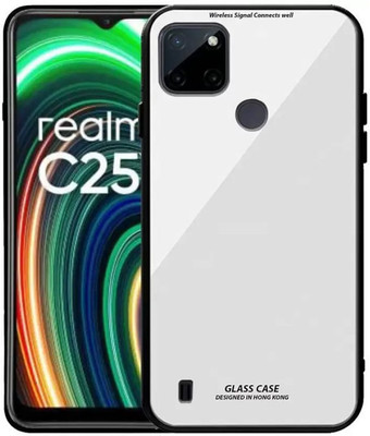 Infigo Back Cover for Realme C25Y(White, Hard Case, Pack of: 1)