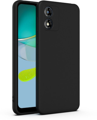 SRT Back Cover for Moto E13(Black, Matte Finish, Silicon, Pack of: 1)