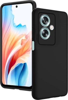 COVERLINE Back Cover for Oppo A59 5G Pro Perfect Slim Fit Soft Flexible Candy Case(Black, Matte Finish, Pack of: 1)