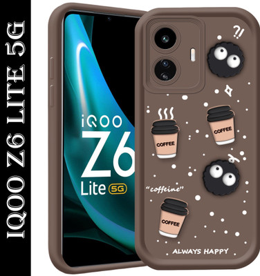BOZTI Back Cover for IQOO Z6 Lite 5G(Brown, 3D Case, Pack of: 1)