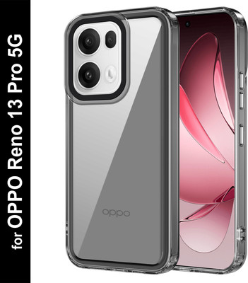 Zapcase Back Cover for OPPO Reno 13 Pro 5G(Black, Grip Case, Pack of: 1)