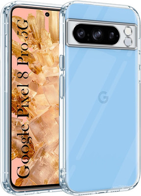 NIMMIKA ENTERPRISES Back Cover for Google Pixel 8 Pro(Soft and flexible material | Transparent design | Lightweight and slim)(Transparent, Shock Proof, Silicon, Pack of: 1)