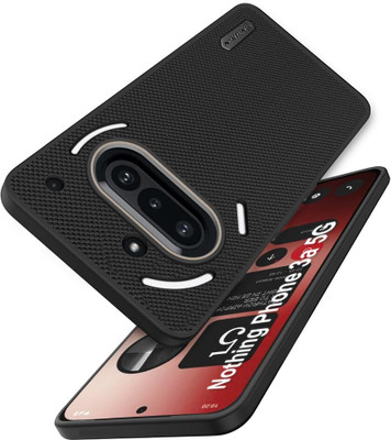 Besmon Nano Glass for Silicone Case Cover for Nothing 3a | Shock Proof Design & 360 Degree Protection| Premium Soft Black Cover for Nothing Phone 3a(Pack of 1)