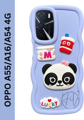 Hive Back Cover for Oppo A16 4G, Oppo A55 4G, Oppo A54 4G(Purple, Grip Case, Silicon, Pack of: 1)
