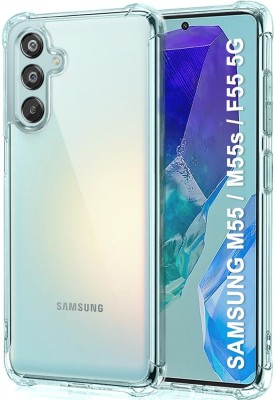 O2MG Back Cover for SAMSUNG Galaxy M55s 5G, SAMSUNG Galaxy M55s(Transparent, Shock Proof, Silicon, Pack of: 1)