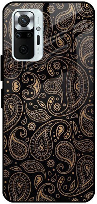 QRIOH Glass Back Cover for Redmi Note 10 Pro(Multicolor, Grip Case, Pack of: 1)