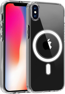 Digilett Back Cover for Apple iPhone X(Transparent, Magnetic Case, Silicon, Pack of: 1)