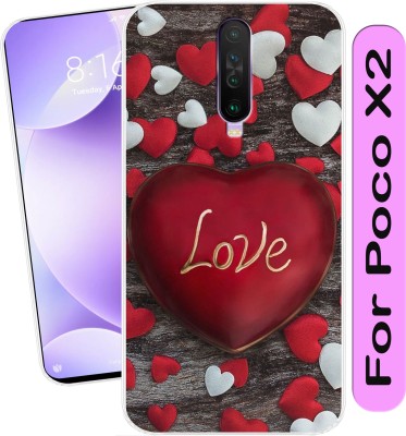 Hostprint Back Cover for Poco X2(Transparent, Flexible, Silicon, Pack of: 1)