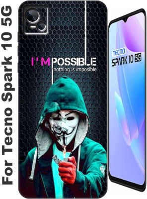 TrenoSio Back Cover for Tecno Spark 10 5G 2618(Silver, Grip Case, Silicon, Pack of: 1)