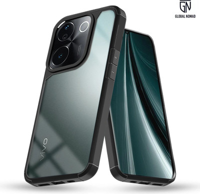 GLOBAL NOMAD Back Cover for Vivo T3 Pro 5G(Black, Shock Proof, Pack of: 1)