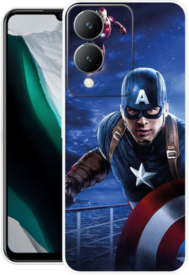 PHONE WALEY.COM Back Cover for VIVO Y17s ,V2310, AVENGERS, AVENGER, COMIC, BOOK, SUPERHEROES(Blue, Flexible, Silicon, Pack of: 1)