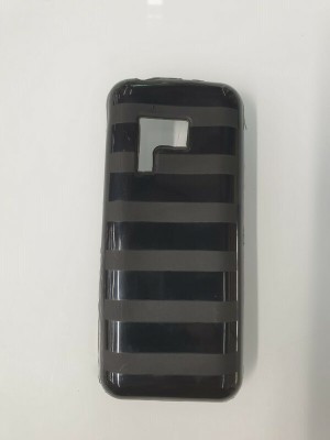 GI PRODUCTS Back Cover for Nokia 222(Black, Silicon, Pack of: 1)