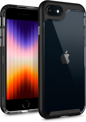 Caseology by Spigen Skyfall Back Cover for iPhone SE 3 (2022), iPhone SE 2 (2020), Apple iPhone 8, Apple iPhone 7(Black, Shock Proof, Pack of: 1)