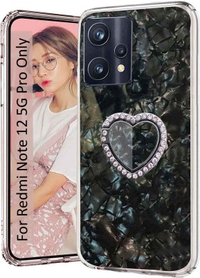 KC Back Cover for Redmi Note 12 Pro 5G(Black, Ring Case, Silicon, Pack of: 1)