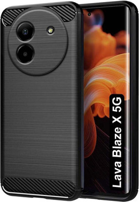 Casenew Back Cover for Lava Blaze X 5G, Lava Bold 5G(Black, Grip Case, Silicon, Pack of: 1)