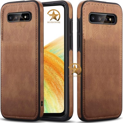 SEVEN7STAR Back Cover for Samsung Galaxy S10(Brown, Dual Protection, Pack of: 1)