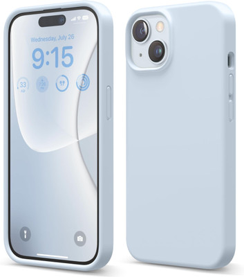 Nossues Back Cover for Apple iPhone 15(Blue, Shock Proof, Silicon, Pack of: 1)