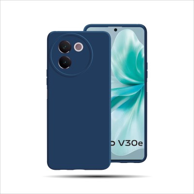 SUPER-ME Back Cover for VIVO V30E 5G(Blue, Flexible, Pack of: 1)