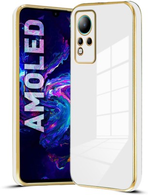 KARAS Back Cover for Infinix Note 11 |View Electroplated Chrome 6D Case Soft TPU(White, Dual Protection, Silicon, Pack of: 1)