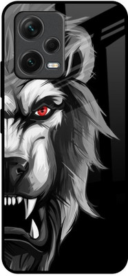 QRIOH Glass Back Cover for Redmi Note 12 5G(Multicolor, Grip Case, Pack of: 1)