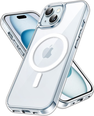 Flipkart SmartBuy Back Cover for Apple iPhone 15 Plus(Transparent, Magsafe, Pack of: 1)