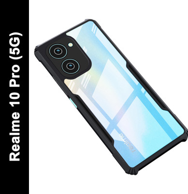 CEDO XPRO Back Cover for Realme 10 Pro (5G)(Black, Dual Protection, Pack of: 1)